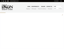 Tablet Screenshot of ikonrazors.com